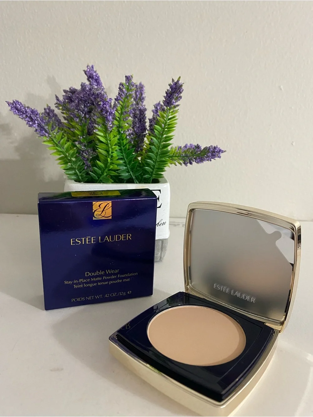 2C3 Fresco, Estee Lauder Double Wear Stay-in-Place Matte Powder Foundation, 12 g